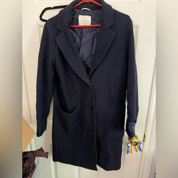Wilfred Navy Coat size S - Picture 4 of 7